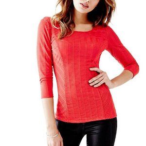 Guess ¾ Sleeve Shutter Stitch Sweater XS